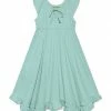 Outlet ⌛ Simply Millie By Millie Loves Lily Mint Ruffle-Hem Angel-Sleeve 👗 Dress - 👧 Girls For Kids 👏