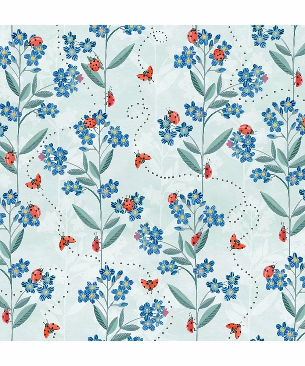 Best Pirce π Millie Loves Lily Light Blue Polka Dot Ladybug Ruffle-Trim Button-Front Romper - π§ Girls For Kids π 2 Best Pirce π Millie Loves Lily Light Blue Polka Dot Ladybug Ruffle-Trim Button-Front Romper - π§ Girls For Kids π - Image 2