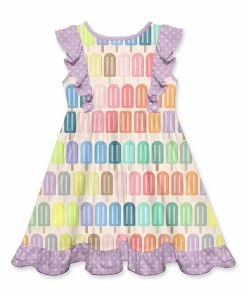 Outlet β€οΈ Millie Loves Lily Cream & Lavender Ice Pops Ruffle A-Line π Dress - π§ Girls For Kids π 5 Outlet β€οΈ Millie Loves Lily Cream & Lavender Ice Pops Ruffle A-Line π Dress - π§ Girls For Kids π -Little Millie-shop zu94208474 alt 2 tm1616435878