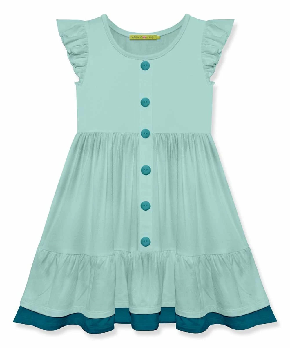 Promo π Simply Millie By Millie Loves Lily Mint Button-Up Ruffle-Hem Angel-Sleeve π Dress - Toddler & π§ Girls For Kids π₯ 1 Promo π Simply Millie By Millie Loves Lily Mint Button-Up Ruffle-Hem Angel-Sleeve π Dress - Toddler & π§ Girls For Kids π₯
