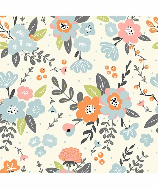 New π Little Millie Cream Stripe Tiffany Floral π Skirted Bubble Romper - Infant & Toddler For Kids π 2 New π Little Millie Cream Stripe Tiffany Floral π Skirted Bubble Romper - Infant & Toddler For Kids π - Image 2