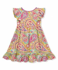 Flash Sale βοΈ Millie Loves Lily Pink & Yellow Paisley Floral Angel-Sleeve A-Line π Dress - π§ Girls For Kids β 5 Flash Sale βοΈ Millie Loves Lily Pink & Yellow Paisley Floral Angel-Sleeve A-Line π Dress - π§ Girls For Kids β -Little Millie-shop zu94692951 alt 2 tm1617302923