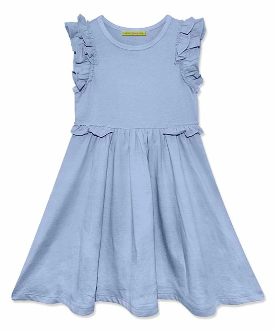 Budget β Millie Loves Lily Periwinkle Ruffle-Accent Sleeveless A-Line π Dress - π§ Girls For Kids π₯° 1 Budget β Millie Loves Lily Periwinkle Ruffle-Accent Sleeveless A-Line π Dress - π§ Girls For Kids π₯°