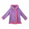 Top 10 🤩 Millie Loves Lily Purple & Pink Flower-Detail Ruffle-Trim Hooded 🧥 Coat - Toddler For Kids ✔️