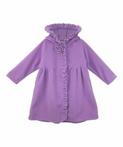 Best reviews of 🧨 Millie Loves Lily Purple Rosette Ruffle-Trim Hooded 🧥 Coat - Toddler For Kids ❤️