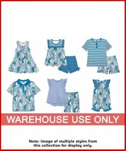 Coupon 😉 Millie Loves Lily Teal Tropical Parrot Button-Front Sleeveless 👗 Dress - 👧 Girls For Kids 🔥 -Little Millie-shop zu95290241 alt 2 tm1621896822