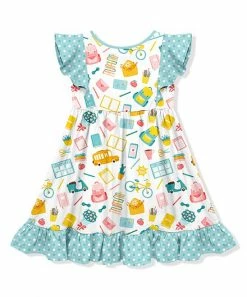 Buy π Millie Loves Lily Turquoise & White School Bag Angel-Sleeve π Dress - Toddler & π§ Girls For Kids π 5 Buy π Millie Loves Lily Turquoise & White School Bag Angel-Sleeve π Dress - Toddler & π§ Girls For Kids π -Little Millie-shop zu95757402 alt 2 tm1621431454