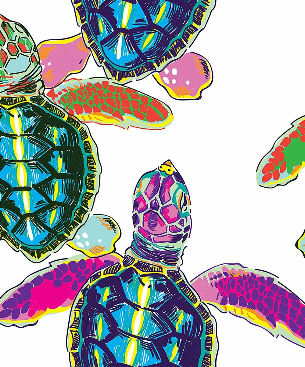 Outlet π Millie Loves Lily White & Purple Water Turtle Rashguard Set - Toddler For Kids π 2 Outlet π Millie Loves Lily White & Purple Water Turtle Rashguard Set - Toddler For Kids π - Image 2