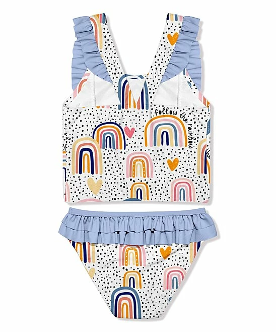 Budget β¨ Millie Loves Lily Purple & Yellow 'Follow The Rainbow' Ruffle-Detail Tankini - Infant, Toddler & π§ Girls For Kids π 3 Budget β¨ Millie Loves Lily Purple & Yellow 'Follow The Rainbow' Ruffle-Detail Tankini - Infant, Toddler & π§ Girls For Kids π - Image 3