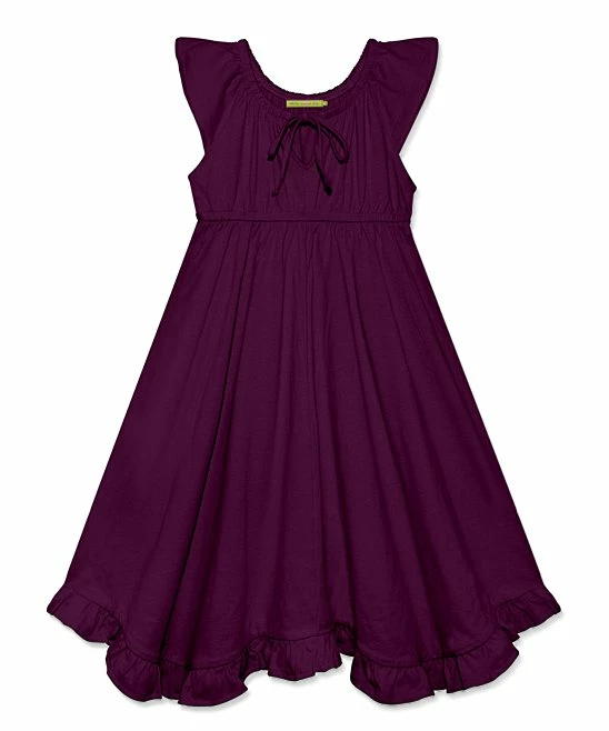 Buy π Simply Millie By Millie Loves Lily Plum Ruffle-Hem Angel-Sleeve π Dress - Toddler & π§ Girls For Kids π₯ 1 Buy π Simply Millie By Millie Loves Lily Plum Ruffle-Hem Angel-Sleeve π Dress - Toddler & π§ Girls For Kids π₯