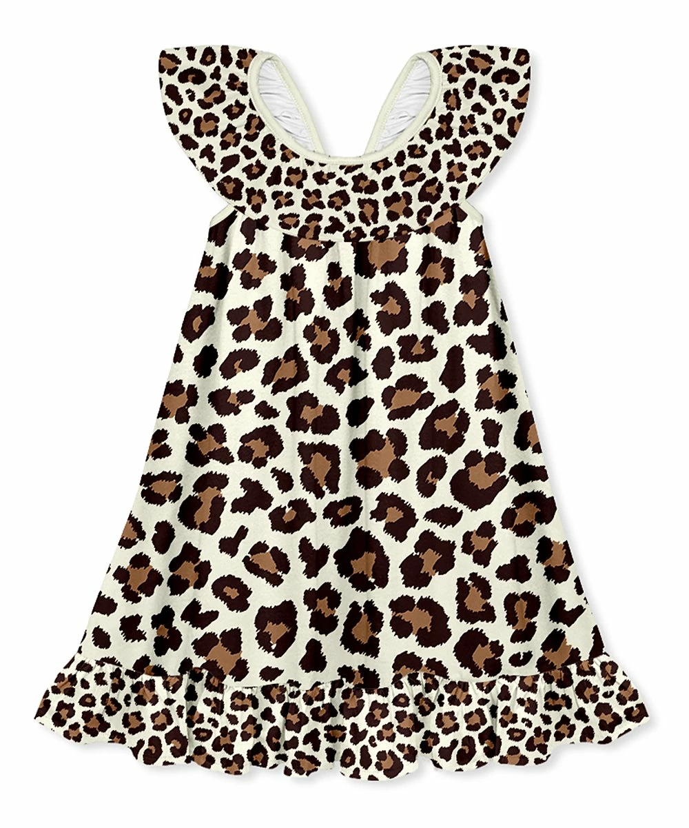 Promo π Millie Loves Lily Cream & Brown Leopard-Print Ruffle-Hem Yoke π Dress - Infant, Toddler & π§ Girls For Kids β¨ 1 Promo π Millie Loves Lily Cream & Brown Leopard-Print Ruffle-Hem Yoke π Dress - Infant, Toddler & π§ Girls For Kids β¨