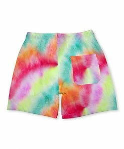 Flash Sale 🛒 Millie & Maxx Green & Pink Tie-Dye Swim Trunks - Toddler & Boys For Kids 👏 -Little Millie-shop zu97073054 alt 2 tm1628026640