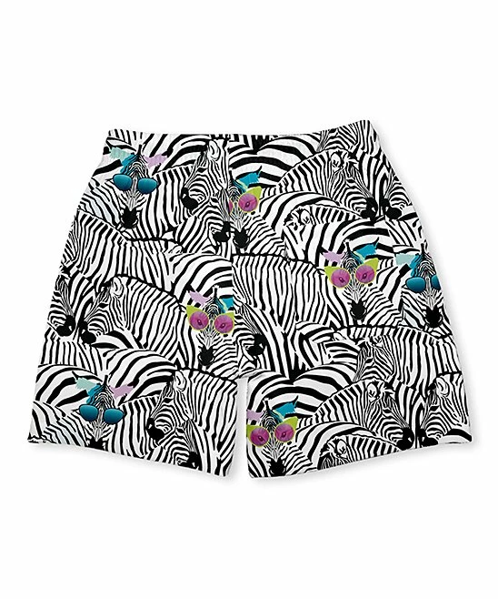 Coupon 𧨠Millie & Maxx White & Black Zebra π Sunglasses Swim Trunks - Infant, Toddler & Boys For Kids β¨ 3 Coupon 𧨠Millie & Maxx White & Black Zebra π Sunglasses Swim Trunks - Infant, Toddler & Boys For Kids β¨ - Image 3