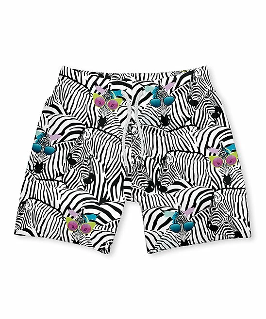 Coupon 𧨠Millie & Maxx White & Black Zebra π Sunglasses Swim Trunks - Infant, Toddler & Boys For Kids β¨ 1 Coupon 𧨠Millie & Maxx White & Black Zebra π Sunglasses Swim Trunks - Infant, Toddler & Boys For Kids β¨
