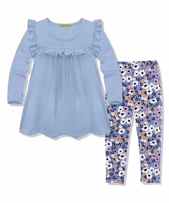 Cheapest π Millie Loves Lily Periwinkle Ruffle Long-Sleeve Top & Amanda Floral Leggings - Infant, Toddler & π§ Girls For Kids βοΈ 1 Cheapest π Millie Loves Lily Periwinkle Ruffle Long-Sleeve Top & Amanda Floral Leggings - Infant, Toddler & π§ Girls For Kids βοΈ