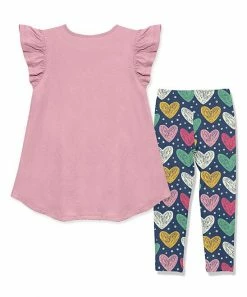 Hot Sale π₯ Millie Loves Lily Dusty Pink Angel-Sleeve Hi-Low Top & Navy Alex Heart Leggings - Infant, Toddler & π§ Girls For Kids π 5 Hot Sale π₯ Millie Loves Lily Dusty Pink Angel-Sleeve Hi-Low Top & Navy Alex Heart Leggings - Infant, Toddler & π§ Girls For Kids π -Little Millie-shop zu97193481 alt 2 tm1624885959