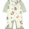 Best deal 🥰 Little Millie Cream Petite Woodland Ruffle-Trim Playsuit - Infant & Toddler For Kids 😀