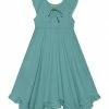 Coupon 🌟 Simply Millie By Millie Loves Lily Nile Blue Ruffle-Hem Angel-Sleeve 👗 Dress - Toddler & 👧 Girls For Kids 🧨