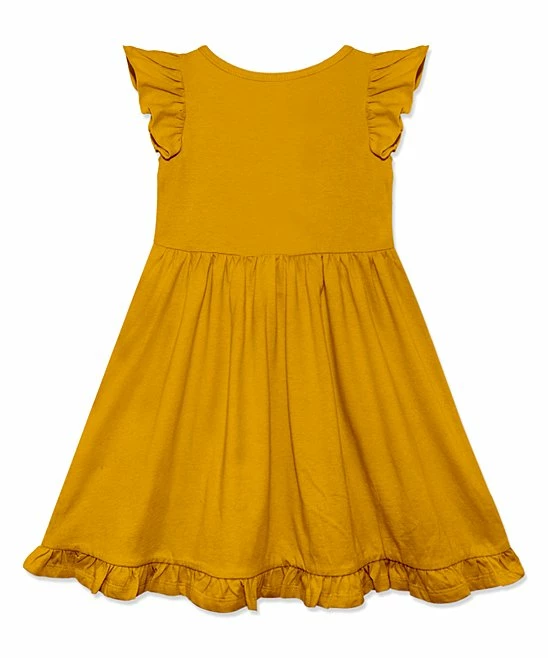 Top 10 π Simply Millie By Millie Loves Lily Marigold Button-Front Angel-Sleeve π Dress - π§ Girls For Kids π€© 2 Top 10 π Simply Millie By Millie Loves Lily Marigold Button-Front Angel-Sleeve π Dress - π§ Girls For Kids π€© - Image 2