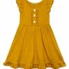 Top 10 👏 Simply Millie By Millie Loves Lily Marigold Button-Front Angel-Sleeve 👗 Dress - 👧 Girls For Kids 🤩