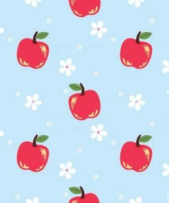 Deals 🔔 Millie Loves Lily Pale Blue & Red Vintage Apple Angel-Sleeve 👗 Dress - 👧 Girls For Kids ✨ -Little Millie-shop zu97910494 alt 2 tm1627058252