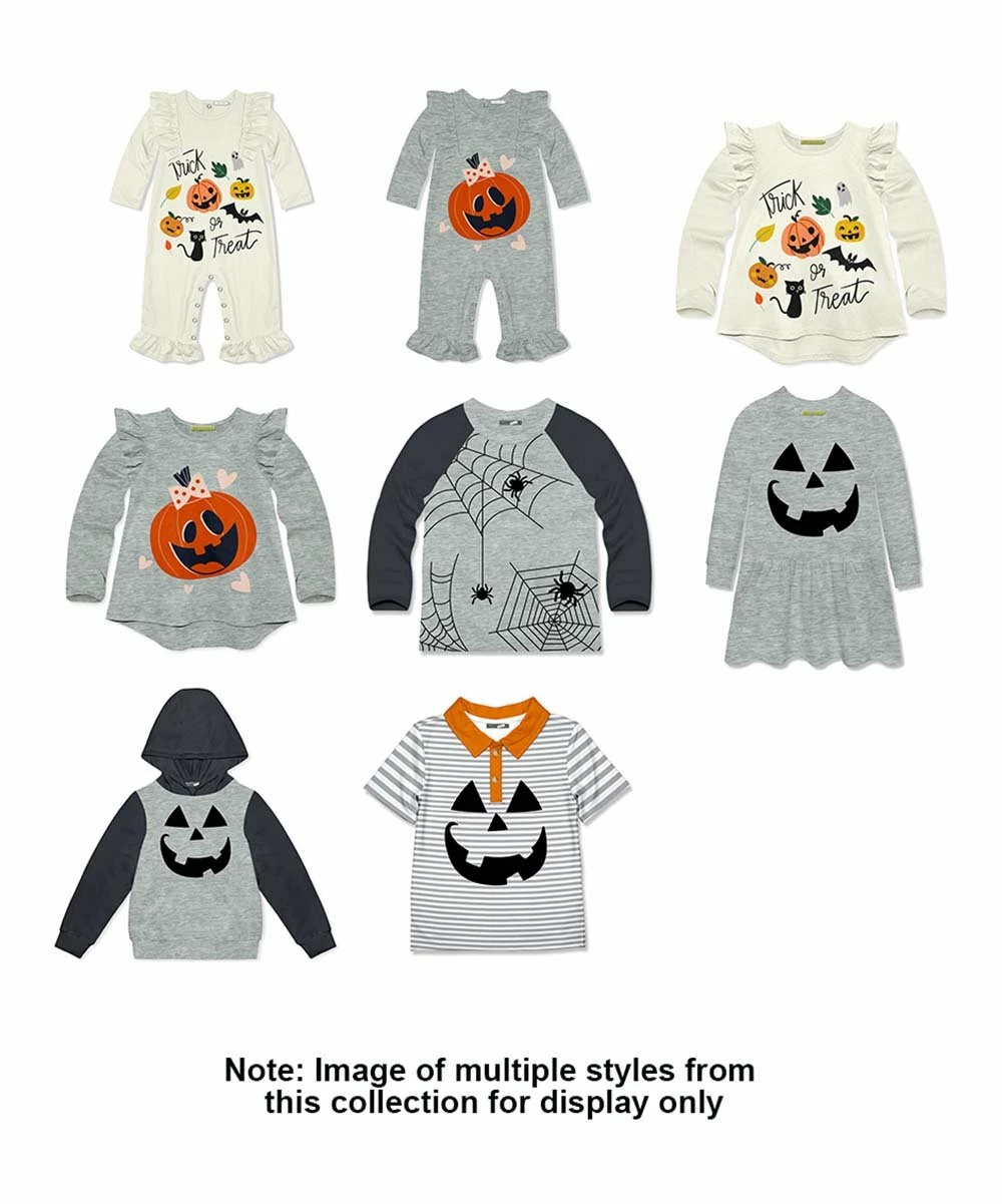 Brand new ⌛ Millie & Maxx Gray Stripe Pumpkin Face Polo - Boys For Baby & Maternity ✔️ 3 Brand new ⌛ Millie & Maxx Gray Stripe Pumpkin Face Polo - Boys For Baby & Maternity ✔️ - Image 3