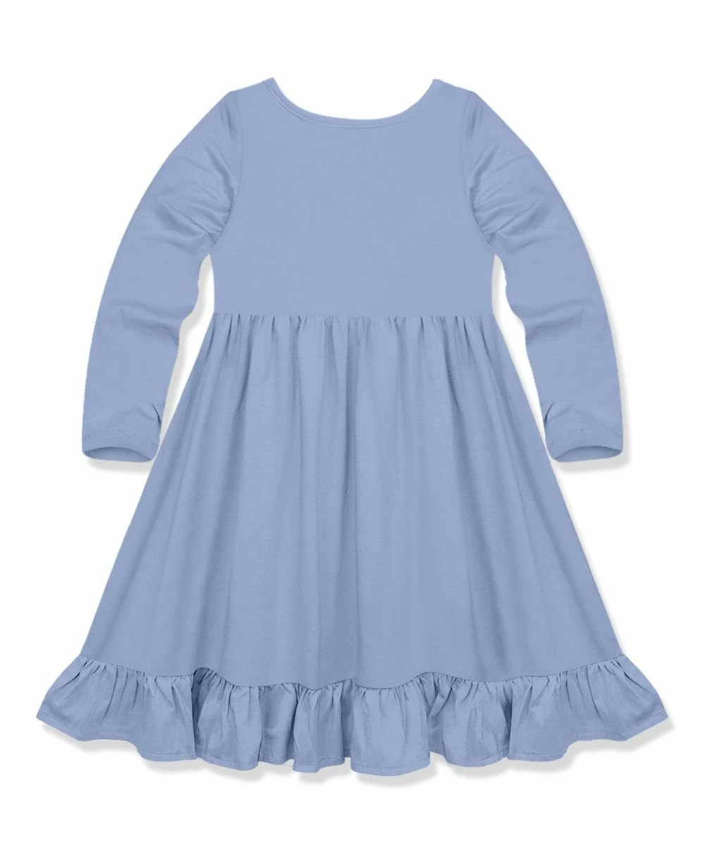 Deals π Simply Millie By Millie Loves Lily Periwinkle Long-Sleeve Pocket A-Line π Dress - Infant, Toddler & π§ Girls For Kids π 2 Deals π Simply Millie By Millie Loves Lily Periwinkle Long-Sleeve Pocket A-Line π Dress - Infant, Toddler & π§ Girls For Kids π - Image 2