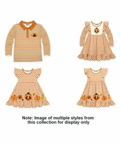 New π Millie Loves Lily Orange Gingham Turkey Long-Sleeve A-Line π Dress - π§ Girls For Kids π 5 New π Millie Loves Lily Orange Gingham Turkey Long-Sleeve A-Line π Dress - π§ Girls For Kids π -Little Millie-shop zu98379413 alt 2 tm1628716091