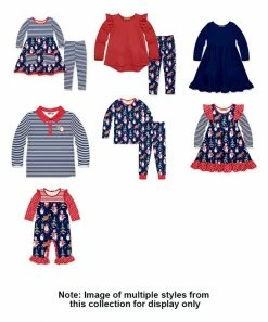 Buy 👍 Millie Loves Lily Navy Woodland 🎄 Christmas Long-Sleeve A-Line 👗 Dress - 👧 Girls For Kids 🎁 -Little Millie-shop zu98388459 alt 3 tm1628717684