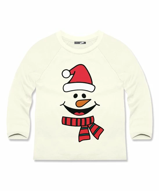 Deals π Millie & Maxx Cream Snowman Crewneck Long-Sleeve Tee - Toddler For Kids π 1 Deals π Millie & Maxx Cream Snowman Crewneck Long-Sleeve Tee - Toddler For Kids π