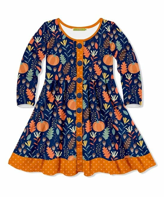 Top 10 π€© Millie Loves Lily Navy πͺ Thanksgiving Leaves Button-Up Long-Sleeve A-Line π Dress - Toddler & π§ Girls For Kids π 1 Top 10 π€© Millie Loves Lily Navy πͺ Thanksgiving Leaves Button-Up Long-Sleeve A-Line π Dress - Toddler & π§ Girls For Kids π