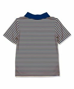 Buy π Millie & Maxx Navy & Tan Stripe Turkey Accent-Collar Polo - Boys For Kids π 5 Buy π Millie & Maxx Navy & Tan Stripe Turkey Accent-Collar Polo - Boys For Kids π -Little Millie-shop zu99007546 alt 2 tm1630329646