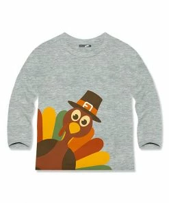 Promo 🎁 Millie & Maxx Heather Gray Turkey Crewneck Sweatshirt - Infant For Kids 🤩