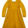 Hot Sale ❤️ Simply Millie By Millie Loves Lily Marigold Ruffle Long-Sleeve A-Line 👗 Dress - Infant For Kids 😉