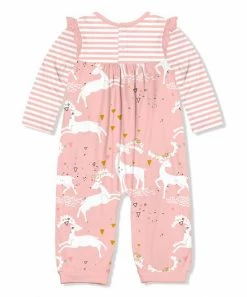 Promo π Little Millie Pink & White Dancing Deer Ruffle-Trim Playsuit - Toddler For Kids π 5 Promo π Little Millie Pink & White Dancing Deer Ruffle-Trim Playsuit - Toddler For Kids π -Little Millie-shop zu99105494 alt 2 tm1630521590