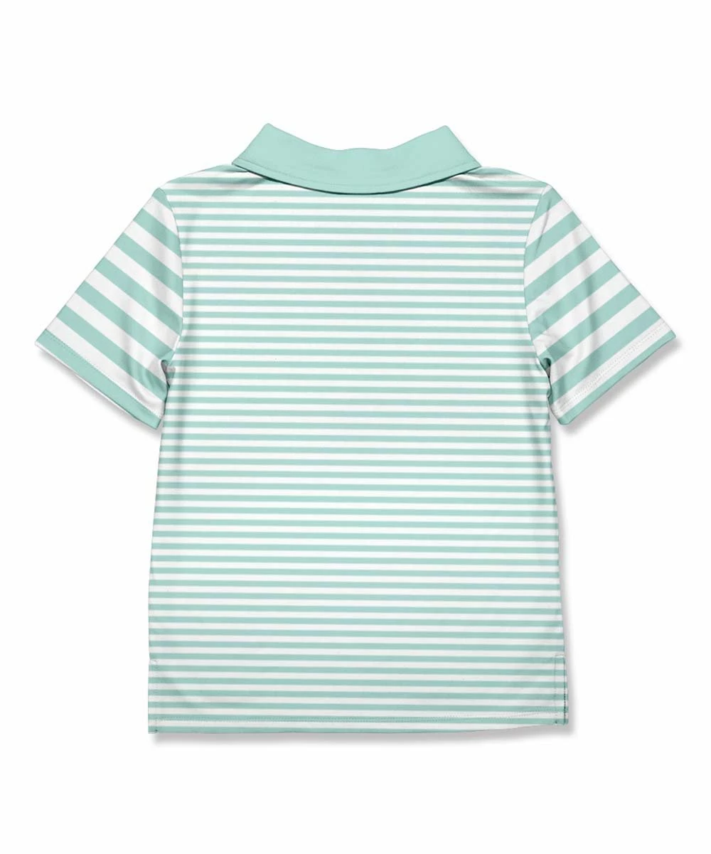 Wholesale π Millie & Maxx Mint Stripe Pumpkin & Truck Polo - Infant, Toddler & Boys For Kids π₯ 3 Wholesale π Millie & Maxx Mint Stripe Pumpkin & Truck Polo - Infant, Toddler & Boys For Kids π₯ - Image 3