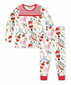 Buy β€οΈ Millie Loves Lily White & Red Nutcracker Dance Long-Sleeve Pajama Set - Toddler & π§ Girls For Kids π―