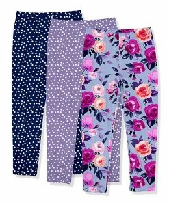 Outlet 💯 Millie Loves Lily Periwinkle Rose Legging Set - 👧 Girls For Kids ✔️
