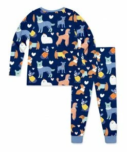 Wholesale β¨ Millie Loves Lily Navy & Peach π Dogs Park Contrast-Yoke Pajama Set - π§ Girls For Kids βοΈ 5 Wholesale β¨ Millie Loves Lily Navy & Peach π Dogs Park Contrast-Yoke Pajama Set - π§ Girls For Kids βοΈ -Little Millie-shop zu99280759 alt 2 tm1630701605