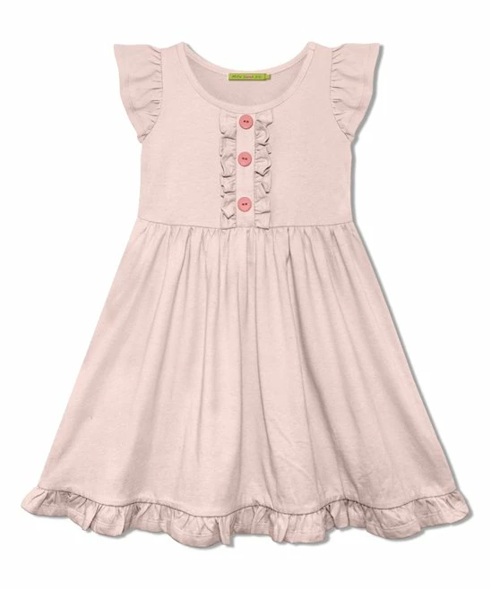 Top 10 π Simply Millie By Millie Loves Lily Light Pink Button-Front Angel-Sleeve A-Line π Dress - π§ Girls For Kids π 1 Top 10 π Simply Millie By Millie Loves Lily Light Pink Button-Front Angel-Sleeve A-Line π Dress - π§ Girls For Kids π