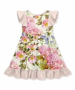 Promo π Millie Loves Lily Cream & Pink Hydrangea Watercolor Angel-Sleeve π Dress - Toddler & π§ Girls For Kids π 5 Promo π Millie Loves Lily Cream & Pink Hydrangea Watercolor Angel-Sleeve π Dress - Toddler & π§ Girls For Kids π -Little Millie-shop zu99577492 alt 2 tm1641495064