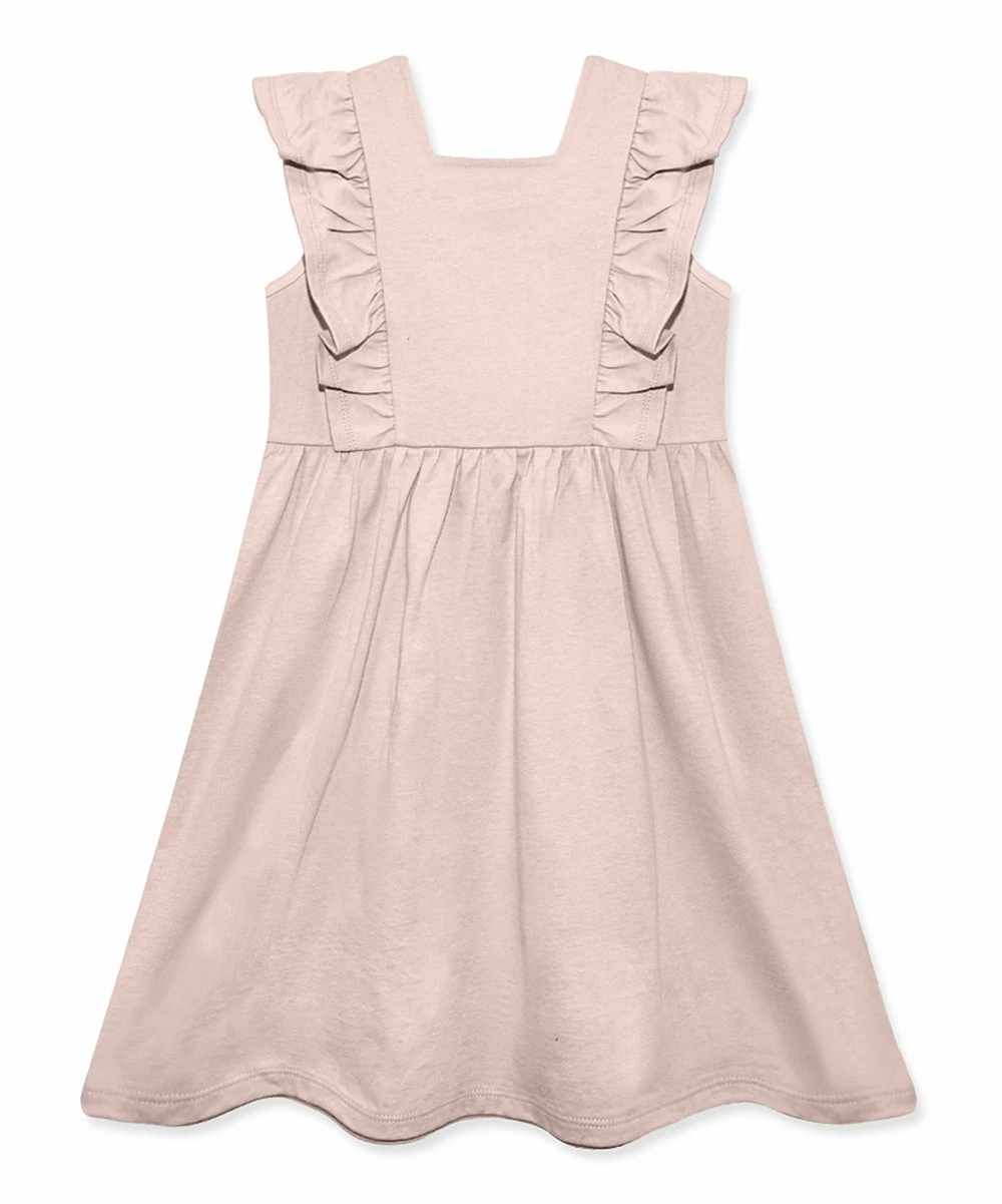 Best Pirce π Simply Millie By Millie Loves Lily Light Pink Ruffle-Accent Square-Neck A-Line π Dress - Toddler & π§ Girls For Kids π 2 Best Pirce π Simply Millie By Millie Loves Lily Light Pink Ruffle-Accent Square-Neck A-Line π Dress - Toddler & π§ Girls For Kids π - Image 2