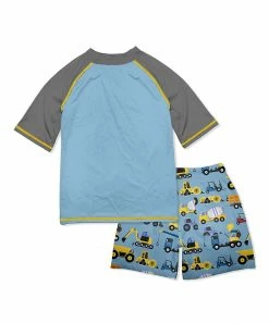 New β€οΈ Millie & Maxx Gray & Blue Construction Truck Short-Sleeve Rashguard Set - Boys For Kids π 7 New β€οΈ Millie & Maxx Gray & Blue Construction Truck Short-Sleeve Rashguard Set - Boys For Kids π -Little Millie-shop zu99585743 alt 3 tm1638558092