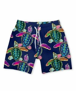 Buy 😉 Millie & Maxx Navy Water Turtle Swim Trunks - Infant, Toddler & Boys For Kids 😉