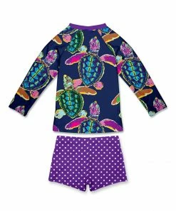 Outlet π€© Millie Loves Lily Navy & Purple Turtle & Dot Long-Sleeve Rashguard Set - π§ Girls For Kids π 5 Outlet π€© Millie Loves Lily Navy & Purple Turtle & Dot Long-Sleeve Rashguard Set - π§ Girls For Kids π -Little Millie-shop zu99585758 alt 2 tm1638558092