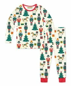 Best Sale 🎁 Millie Loves Lily Cream & Red 🎁 Christmas Dreams Pajama Set - Kids 🧨