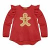 Best reviews of 😉 Simply Millie By Millie Loves Lily Red Gingerbread Ruffle Long-Sleeve Hi-Low Tee - 👧 Girls For Baby & Maternity 🎁