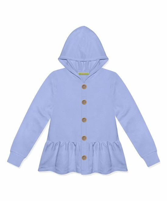 Budget β Simply Millie By Millie Loves Lily Periwinkle Ruffle-Hem Button-Up Hoodie - π§ Girls For Kids π 1 Budget β Simply Millie By Millie Loves Lily Periwinkle Ruffle-Hem Button-Up Hoodie - π§ Girls For Kids π