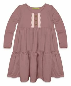 Best Pirce 👏 Simply Millie By Millie Loves Lily Nostalgia Rose Lace-Trim Tiered Button-Front Babydoll 👗 Dress - Infant, Toddler & 👧 Girls For Kids ⭐