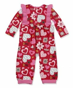 Buy π Little Millie Red & Pink Harper's Heart Ruffle-Trim Playsuit - Toddler For Kids π― 5 Buy π Little Millie Red & Pink Harper's Heart Ruffle-Trim Playsuit - Toddler For Kids π― -Little Millie-shop zu101232821 alt 2 tm1638469347